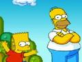 Bart i Homer w Mario World, aby grać online