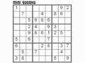 Mini Sudoku, aby grać online